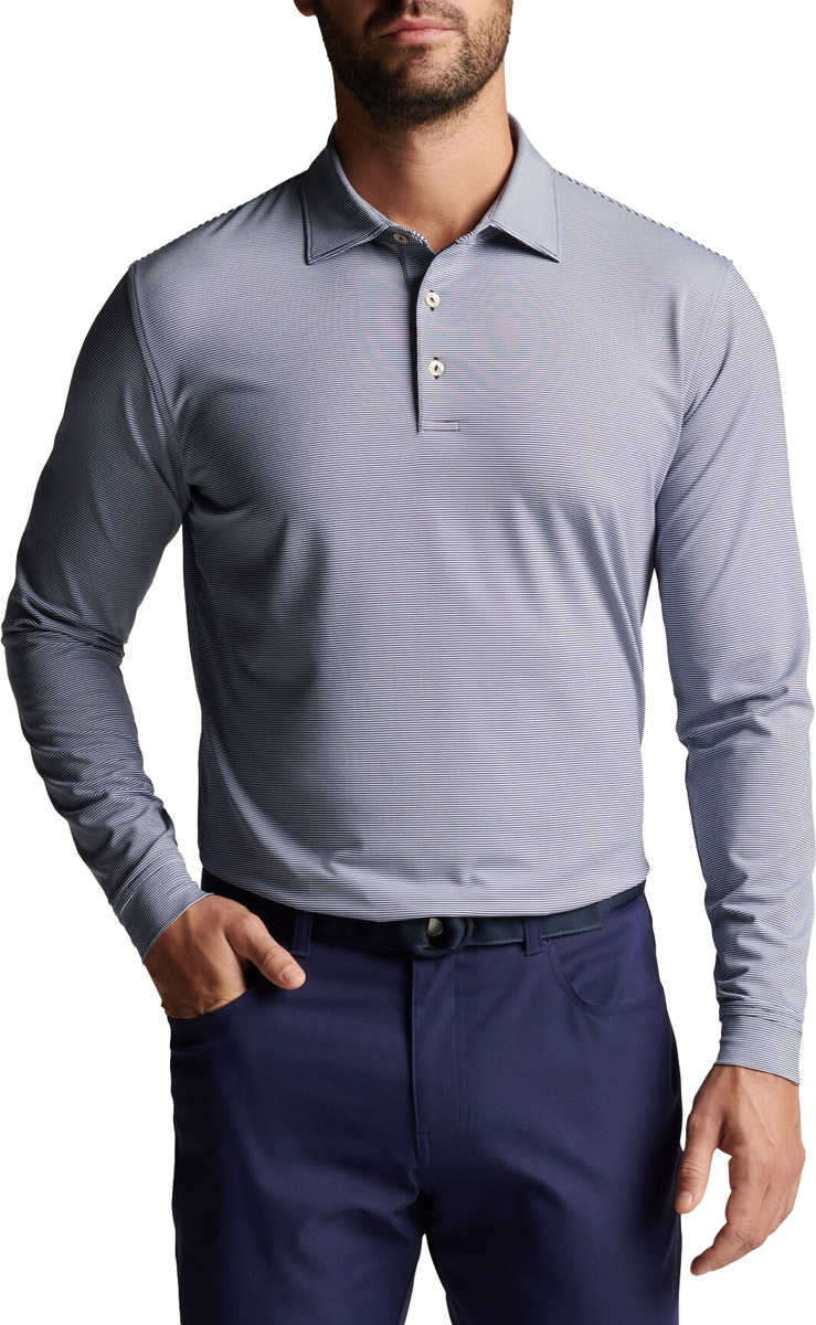 Peter Millar Jubilee Performance Jersey Long Sleeve Golf Shirts